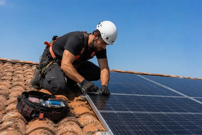 Maintenance et monitoring de panneaux solaires à Vausseroux