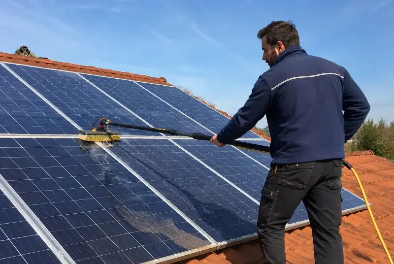 Nettoyage et entretien de panneaux solaires à Vausseroux